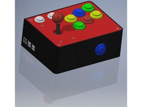 arcade joystick émulation vieille console jeux 3d print model - Mito3D
