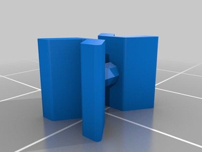 perde kaymak yerleştirin dekor kanca çubuk perdeler 3d print model - Mito3D