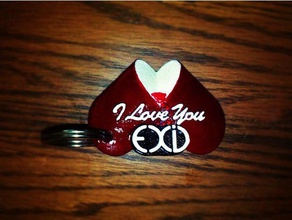exid love you accessories keychain decor kpop wall mount 3d print model - Mito3D