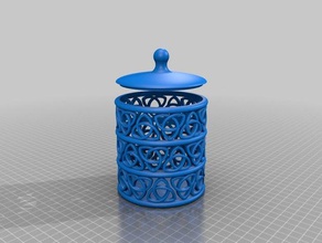 celtic knot storage cylinder simple lid some stackable decor box container decoration 3d print model - Mito3D