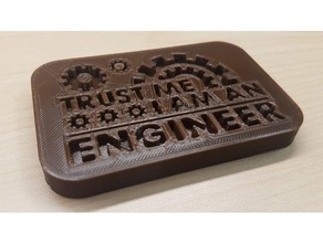 ingeniero de la placa ingeniería 3d print model - Mito3D
