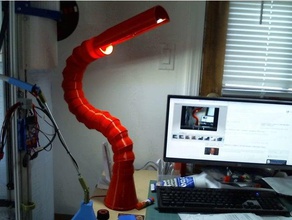grande articulada lâmpada de mesa led cob decoração nsfw 3d print model - Mito3D