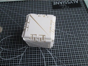 cubic flexahedron mechanical toys cube easy print fidget flexagon math 3d print model - Mito3D