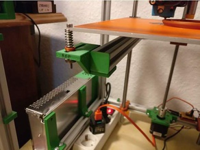 hypercube longer bed bracket 3d printer parts heatbed mount 3d print model - Mito3D