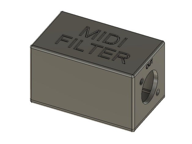 midi filtro la música 3D print model - Mito3D