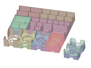 gefüllte Fabeln box insert organizer - Spielzeug Spiel Zubehör 3d print model - Mito3D