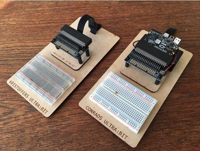 microbit placa breadboard eletrônica bbc laser corte a lasercut micro bits 3d print model - Mito3D