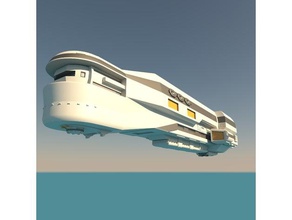 sınıf sübvansiyonlu tüccar yıldızlararası transporter araç kit Minyatürler model bilim kurgu scifi uzay aracı gemisi starship wargames wargaming 3d print model - Mito3D