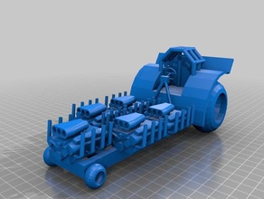 mod tractor de arrastre 3d impresión 3d print model - Mito3D