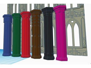 pillar basilika 40k buildings structures gothic architect warhammer 3d print model - Mito3D