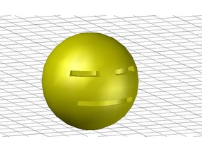 visage inexpressif 3d whatsapp d'autres emoji émoticône 3d print model - Mito3D
