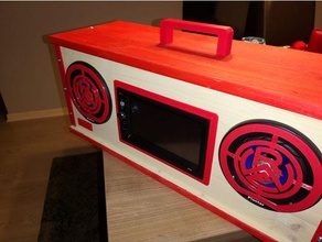 rot weiss essen radio 3d la impresión Impresora fussball rojo 3d print model - Mito3D
