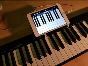 nektar midi keyboard ipad 4 mini mount music gx61 3d print model - Mito3D