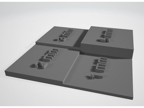 plaques de différente épaisseur la construction jouets 3d print model - Mito3D
