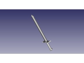 generic sword props mideval toy 3d print model - Mito3D