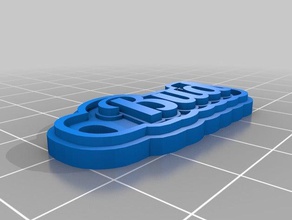my customized multiline tag keychain bud keychains 3d print model - Mito3D