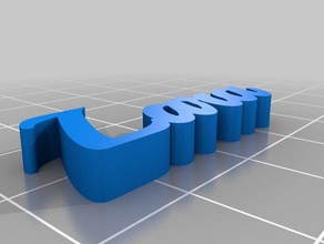 lara Schlüsselanhänger angepasst 3d print model - Mito3D