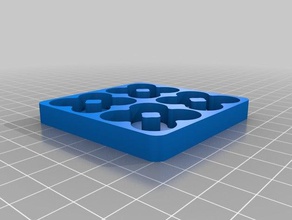 4x4 btray diametro 146 organizzazione personalizzato 3d print model - Mito3D