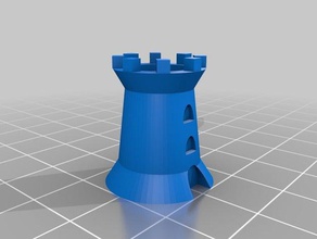castle tower 3d printing 3d print model - Mito3D