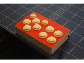 arcademacro controller +build guide video games arcade build button macro board retro stream deck 3d print model - Mito3D