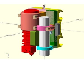 hypercube 3in1out hotend montieren lj18a3 3d Drucker Teile 3d print model - Mito3D