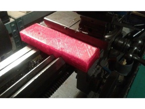 lathe rails cover tsa 16 machine tools magnets minilathe 3d print model - Mito3D