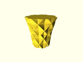 personalizable geométricas florero art personalizador las flores del jarrón de la geometría polígono espiral trenzado modo 3d print model - Mito3D