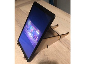 suporte para tablet lasercut 3d print model - Mito3D