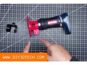ryobi trimmer router base hand tools rotary cutter roto-tool roto-zip 18v montieren one Holz arbeitet 3d print model - Mito3D