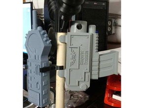 warhammer 40k personel vida tabancası sahne 40000 bolter boltgun cosplay İmparator omnisian tabanca silah wh40k 3d print model - Mito3D