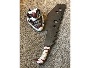 sweet tooth machete costume clown cosplay prop weapon twisted metal 3d print model - Mito3D