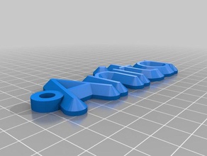 anita keychain organization customized 3d print model - Mito3D
