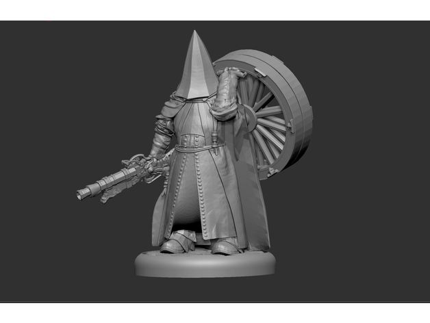 bloodborne executioner miniature toys games 28mm character dnd fantasy gothic horror nightmare video game 3D print model - Mito3D