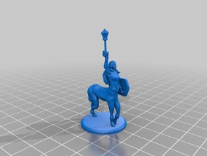 female centaur cleric pc toy game accessories dnd miniature 3d print model - Mito3D