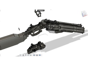 blundergat acidgat airsoft shotgun props call duty cosplay prop grenade launcher toy zombies 3d print model - Mito3D