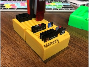 sd battblox microsd MemoryStick Speicher Kamera micro micro-sd-card-Halter Veranstalter sdcard Daumen-Laufwerk usb-Halter usb-stick usb-Daumen-Antrieb 3d print model - Mito3D