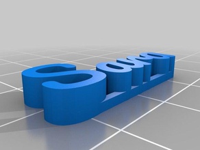 sara nome esculturas personalizado 3d print model - Mito3D