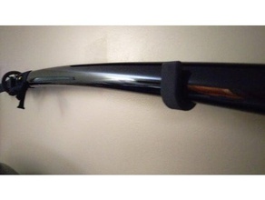 katana wakizashi sword mount hobby hanger wall 3d print model - Mito3D