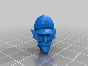 waluigi cabeça 3d impressão mario nintendo a mudar super bros tempo wario 3d print model - Mito3D