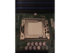 xeon lga1366 socket processor blank mockup insert computer 3d print model - Mito3D