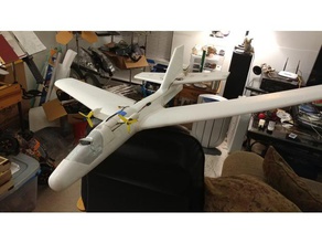 walmart glider motor mount rc Fahrzeuge flitetest rc-Flugzeug Flugzeug Teile 3d print model - Mito3D