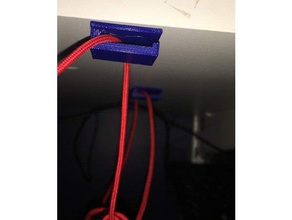 desk wire holder organization organizer headphones headphone inventor 3d print model - Mito3D