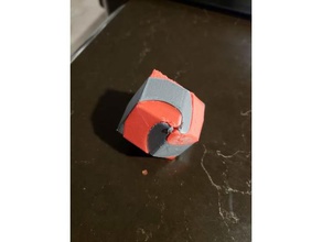 rhombus spiral kesilmiş oyuncaklar oyunlar openscad 3d print model - Mito3D