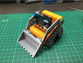 minipow microbit bulldozer rc Fahrzeuge sg90 3d print model - Mito3D