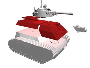 apc body extension tehnolog tank testing vehicles 3d print model - Mito3D