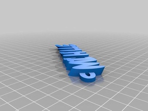 schluesselanhaenger michelle llaveros personalizado 3d print model - Mito3D