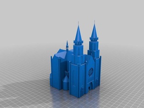 cathedral holy virgin radom poland buildings structures 3d print model - Mito3D