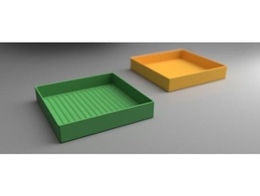 grooved tray office 3d print model - Mito3D