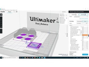 çift denge kafa pla elleçleme 3d yazıcı ekstruderler 3d print model - Mito3D