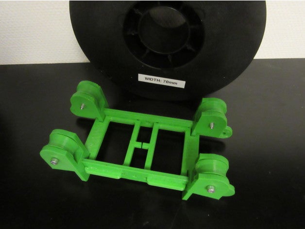 parametrische filament spool holder easy print 3d Drucker - Zubehör openscad 3D print model - Mito3D